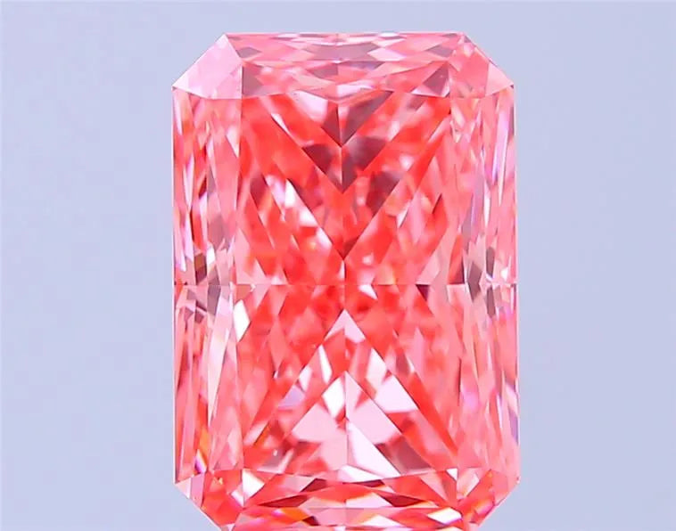 4.77ct Radiant Lab Grown Diamond (Colour Fancy Vivid Pink, Clarity VS1, IGI Certified)