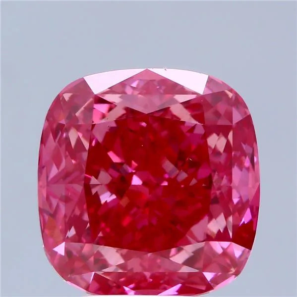 4.78ct Cushion modified Lab Grown Diamond (Colour Fancy Vivid Pink, Clarity VS1, IGI Certified)