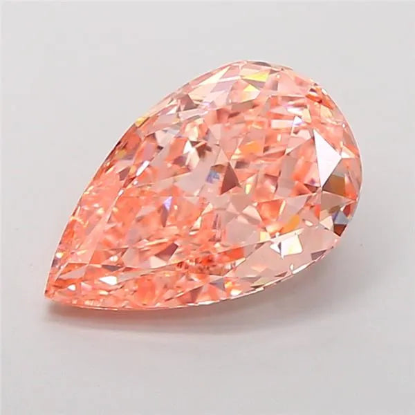 4.78ct Pear Lab Grown Diamond (Colour Fancy Intense Brownish Orange, Clarity VVS2, IGI Certified)