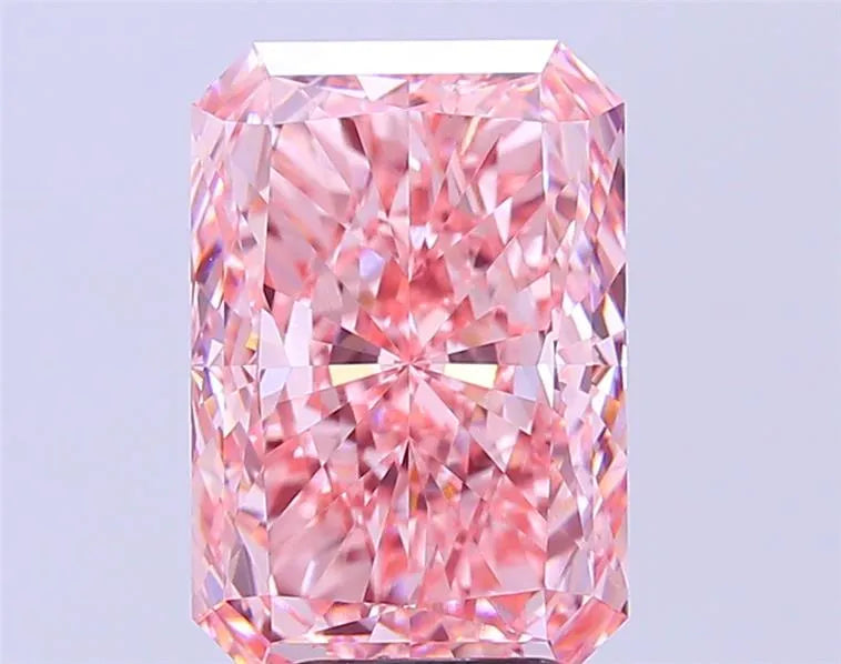 4.78ct Radiant Lab Grown Diamond (Colour Fancy Vivid Pink, Clarity VS1, IGI Certified)