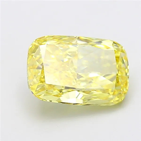 4.83ct Cushion modified Lab Grown Diamond (Colour Fancy Vivid Yellow, Clarity VVS2, IGI Certified)