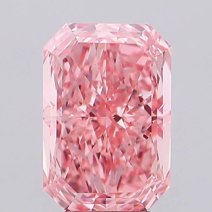 4.83ct Radiant Lab Grown Diamond (Colour Fancy Vivid Pink, Clarity VVS2, IGI Certified)