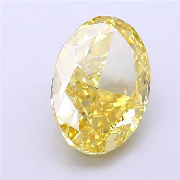 4.88ct Oval Lab Grown Diamond (Colour Fancy Intense Yellow, Clarity VVS2, IGI Certified)