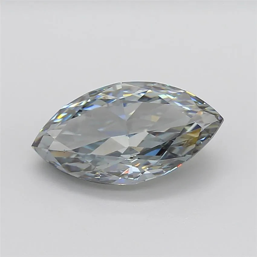 4.96ct Marquise Lab Grown Diamond (Colour Fancy Light Gray Green, Clarity VS1, IGI Certified)