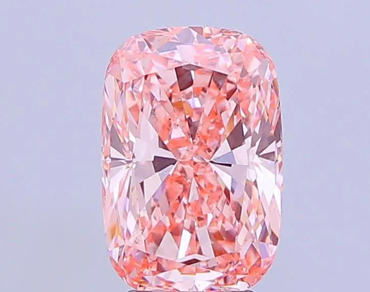 5.02ct Cushion modified Lab Grown Diamond (Colour Fancy Vivid Pink, Clarity VS2, IGI Certified)