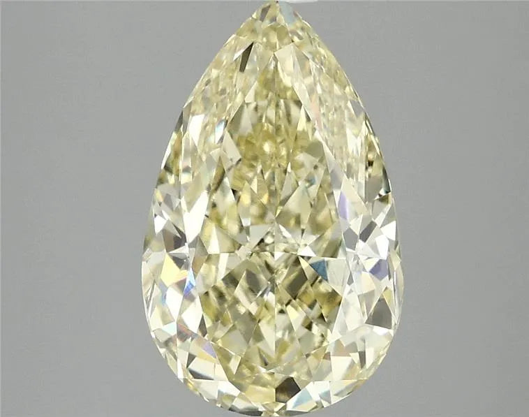 3.06ct Pear Lab Grown Diamond (Colour Fancy Yellow, Clarity VVS2, IGI Certified)