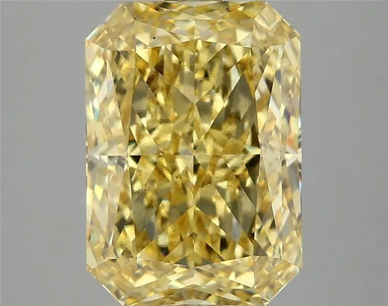 4.02ct Radiant Lab Grown Diamond (Colour Fancy Vivid Yellow, Clarity VS1, IGI Certified)