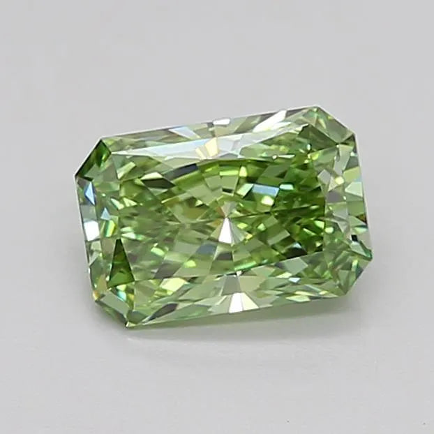 1.30ct Radiant Lab Grown Diamond (Colour Fancy Vivid Green, Clarity VVS2, IGI Certified)