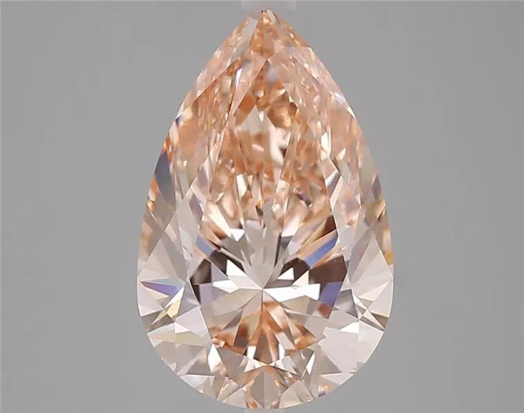 4.00ct Pear Lab Grown Diamond (Colour Fancy Intense Pink, Clarity VS1, IGI Certified)