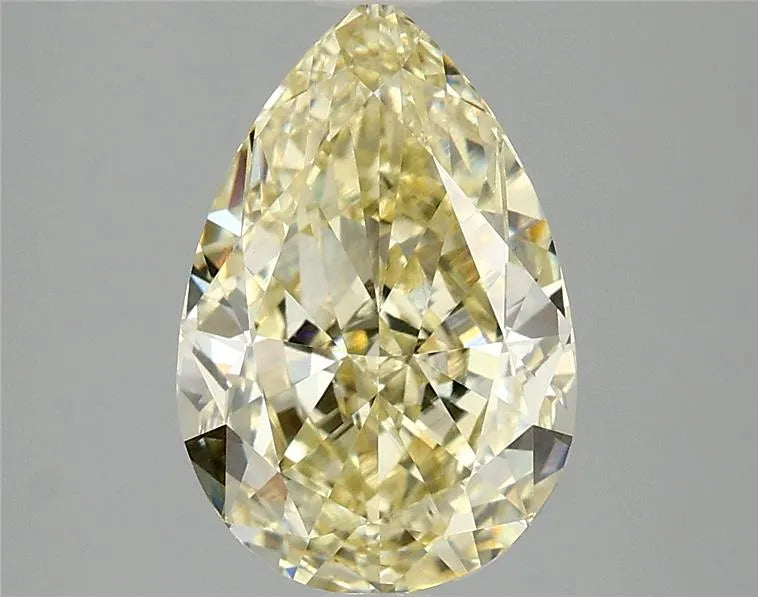 3.10ct Pear Lab Grown Diamond (Colour Fancy Yellow, Clarity VVS2, IGI Certified)
