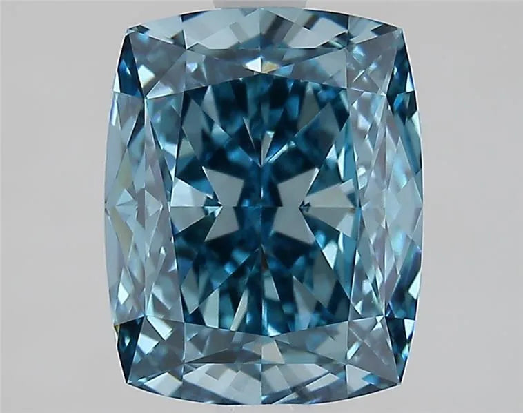 2.75ct Cushion modified Lab Grown Diamond (Colour Fancy Vivid Blue, Clarity VVS2, IGI Certified)