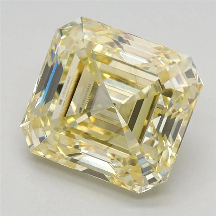 3.02ct Square emerald Lab Grown Diamond (Colour Fancy Intense Yellow, Clarity VS2, IGI Certified)
