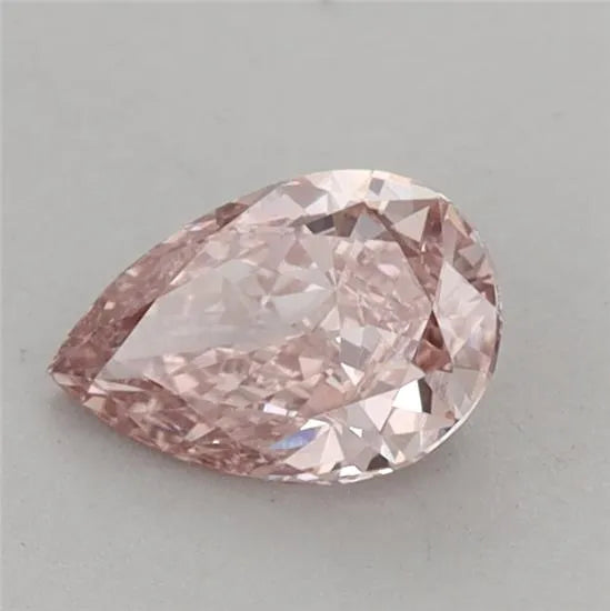 0.76ct Pear Lab Grown Diamond (Colour Fancy Intense Brownish Pink, Clarity VVS2, IGI Certified)