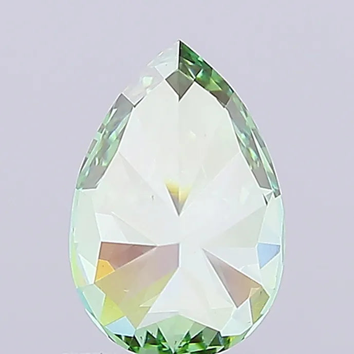 1.14ct Pear Lab Grown Diamond (Colour Fancy Vivid Green, Clarity VS1, IGI Certified)