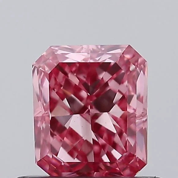 0.58ct Radiant Lab Grown Diamond (Colour Fancy Vivid Pink, Clarity VS1, Cut GD, IGI Certified)