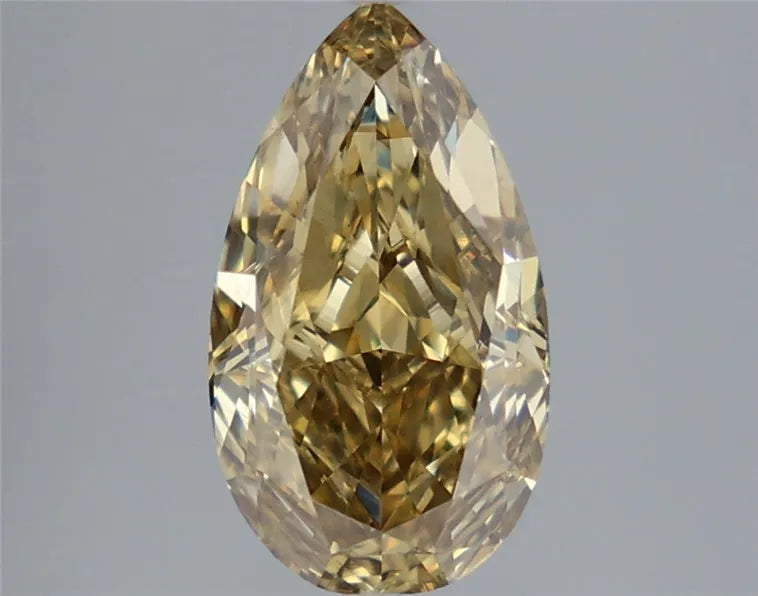 2.55ct Pear Lab Grown Diamond (Colour Fancy Intense Gray Yellow, Clarity VS1, IGI Certified)