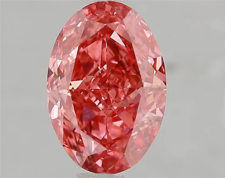 2.03ct Oval Lab Grown Diamond (Colour Fancy Vivid Pink, Clarity SI1, IGI Certified)