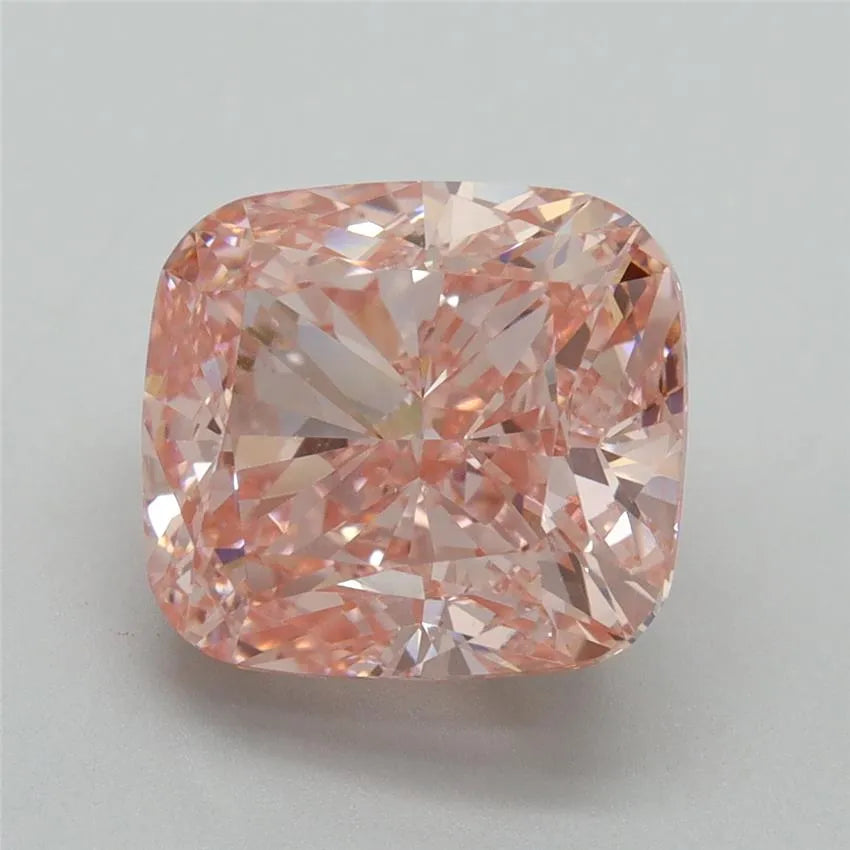 5.00ct Cushion modified Lab Grown Diamond (Colour Fancy Vivid Pink, Clarity VS1, IGI Certified)