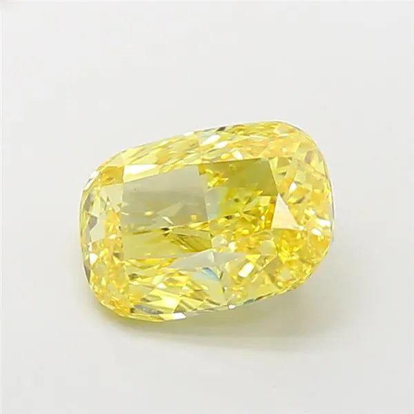 5.00ct Cushion modified Lab Grown Diamond (Colour Fancy Vivid Yellow, Clarity VS1, IGI Certified)
