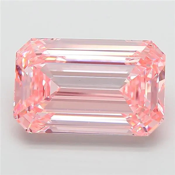 5.00ct Emerald Lab Grown Diamond (Colour Fancy Intense Pink, Clarity VS1, IGI Certified)