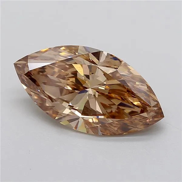 5.00ct Marquise Lab Grown Diamond (Colour Fancy Brown, Clarity VS1, IGI Certified)