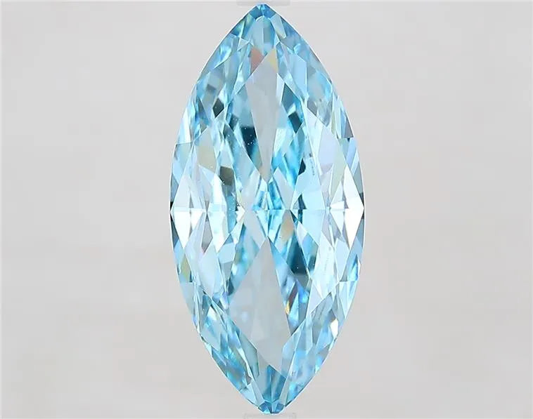 5.00ct Marquise Lab Grown Diamond (Colour Fancy Vivid Blue, Clarity VVS2, IGI Certified)