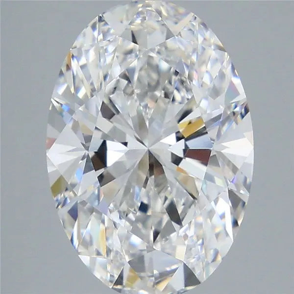 5.00ct Oval Lab Grown Diamond (Colour D, Clarity VVS2, IGI Certified)