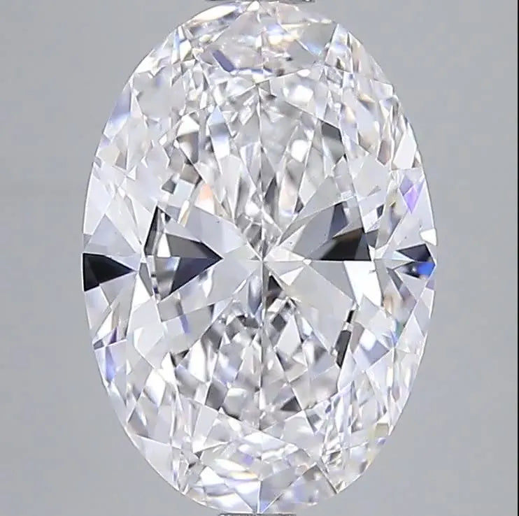 5.00ct Oval Lab Grown Diamond (Colour E, Clarity VS1, IGI Certified)