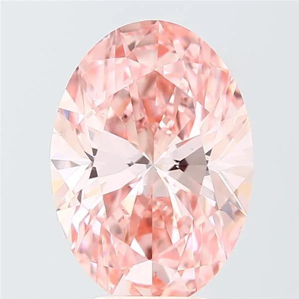 5.00ct Oval Lab Grown Diamond (Colour Fancy Vivid Pink, Clarity VS2, IGI Certified)