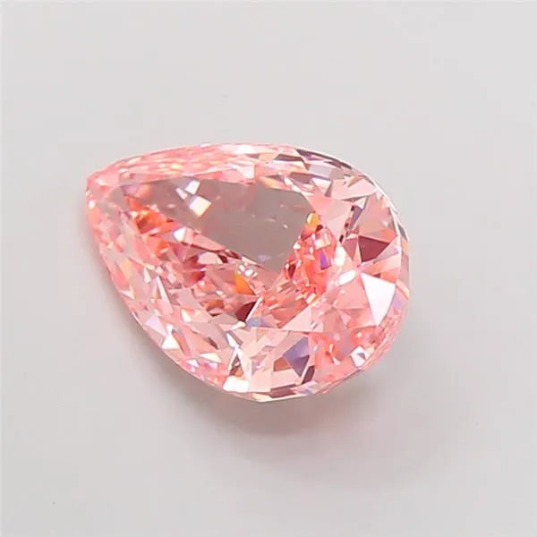 5.00ct Pear Lab Grown Diamond (Colour Fancy Vivid Pink, Clarity VS1, IGI Certified)