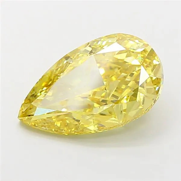 5.00ct Pear Lab Grown Diamond (Colour Fancy Vivid Yellow, Clarity VS2, IGI Certified)