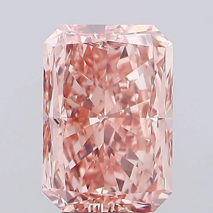 5.00ct Radiant Lab Grown Diamond (Colour Fancy Brownish Pink, Clarity VS2, IGI Certified)