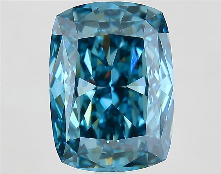 5.01ct Cushion modified Lab Grown Diamond (Colour Fancy Vivid Blue, Clarity VS1, IGI Certified)