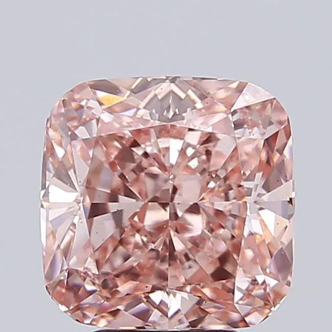 5.01ct Cushion modified Lab Grown Diamond (Colour Fancy Vivid Pink, Clarity SI1, IGI Certified)