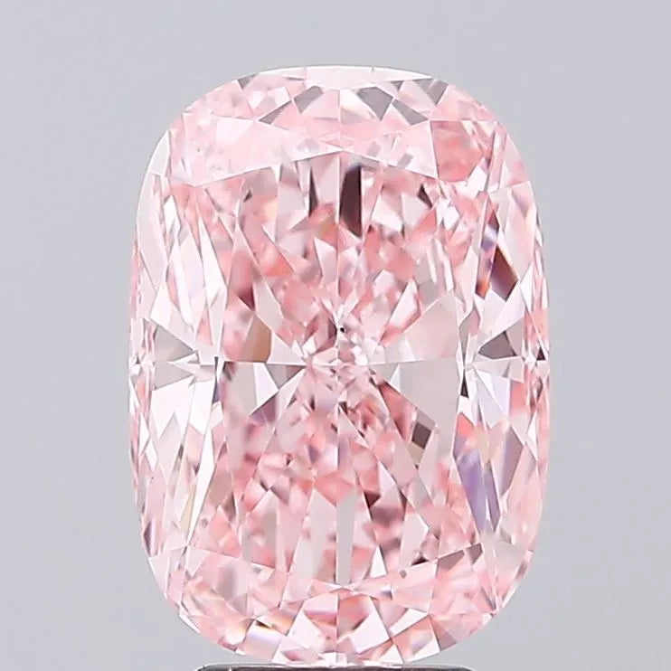5.01ct Cushion modified Lab Grown Diamond (Colour Fancy Vivid Pink, Clarity VS1, IGI Certified)