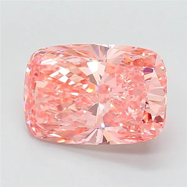 5.01ct Cushion modified Lab Grown Diamond (Colour Fancy Vivid Pink, Clarity VS1, IGI Certified)