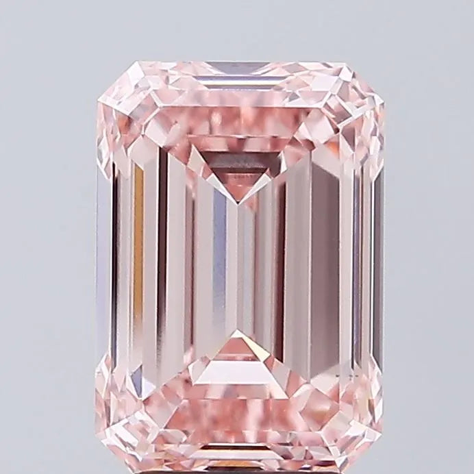 5.01ct Emerald Lab Grown Diamond (Colour Fancy Intense Pink, Clarity VS1, IGI Certified)