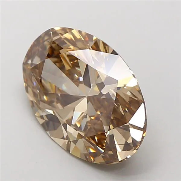 5.01ct Oval Lab Grown Diamond (Colour Fancy Brown, Clarity VS1, IGI Certified)