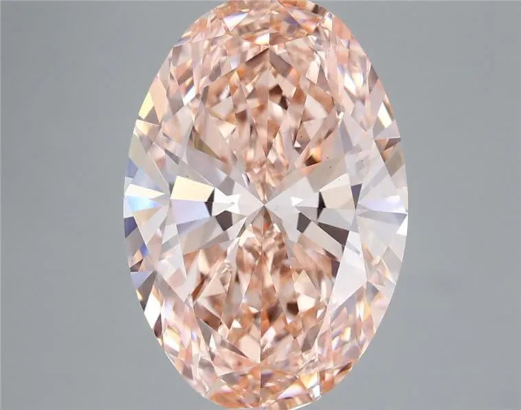5.01ct Oval Lab Grown Diamond (Colour Fancy Intense Pink, Clarity VS1, IGI Certified)