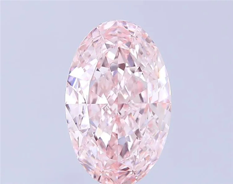 5.01ct Oval Lab Grown Diamond (Colour Fancy Intense Pink, Clarity VVS2, IGI Certified)