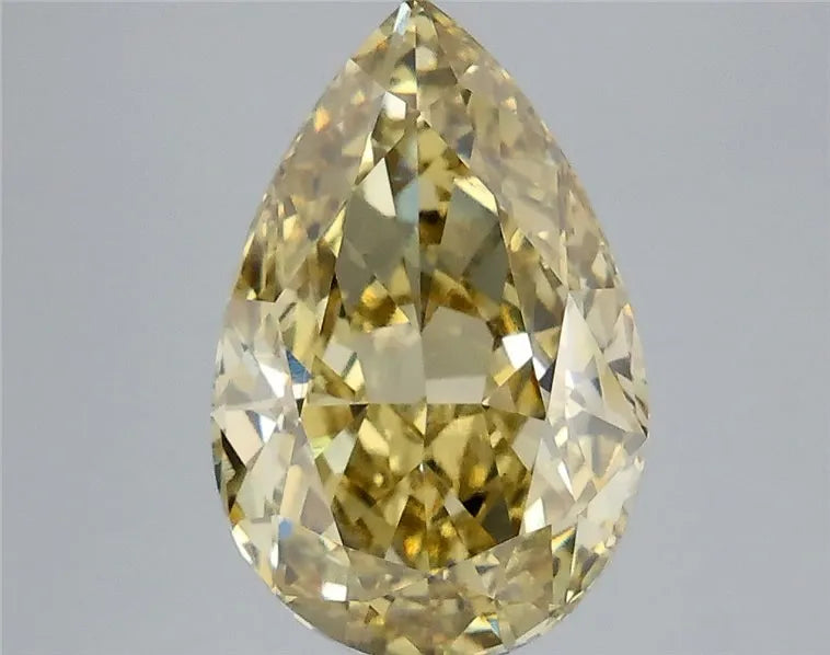 5.01ct Pear Lab Grown Diamond (Colour Fancy Intense Yellow, Clarity VS1, IGI Certified)
