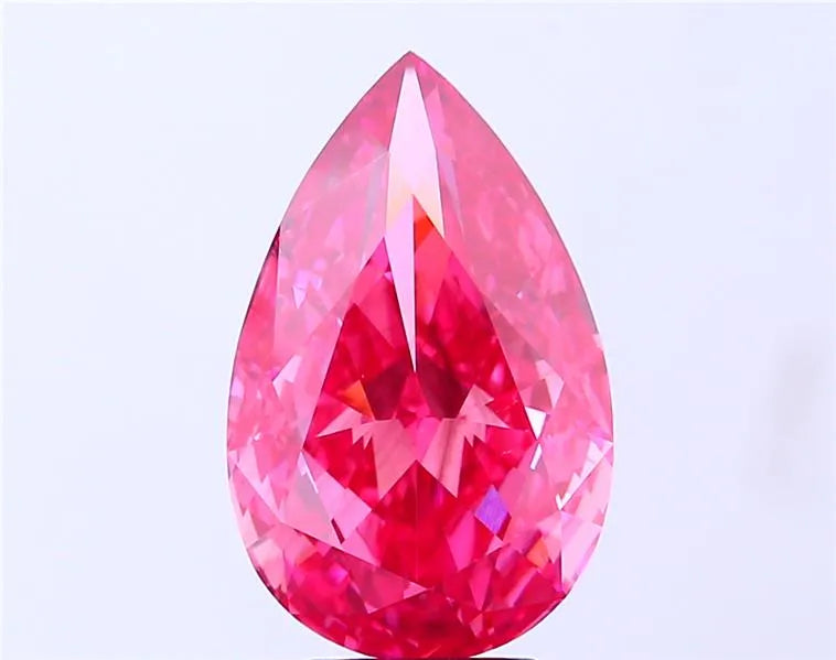 5.01ct Pear Lab Grown Diamond (Colour Fancy Vivid Pink, Clarity VS2, Uncertified)