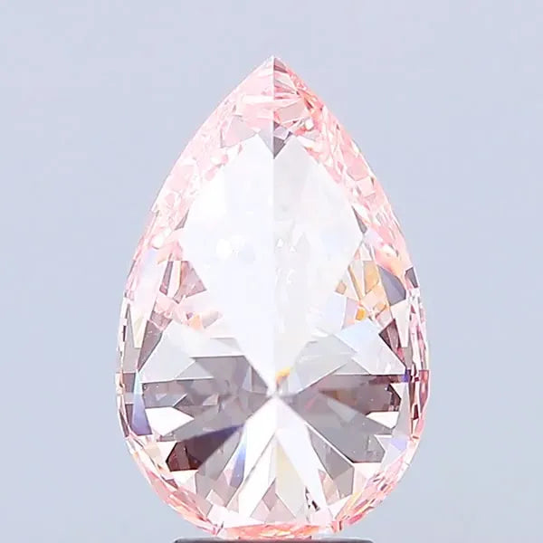 5.01ct Pear Lab Grown Diamond (Colour Fancy Vivid Pink, Clarity VVS2, IGI Certified)