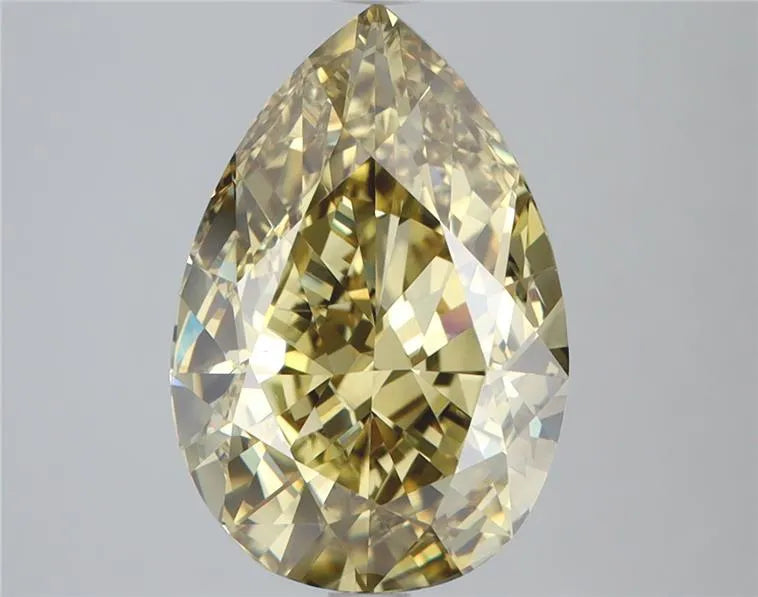 5.01ct Pear Lab Grown Diamond (Colour Fancy Vivid Yellow, Clarity VS1, Cut EX, Uncertified)