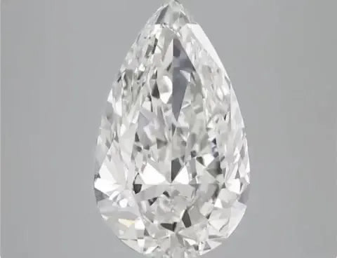 5.01ct Pear Natural Diamond (Colour G, Clarity IF, HRD Certified)