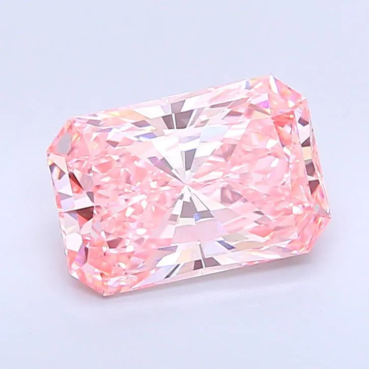 5.01ct Radiant Lab Grown Diamond (Colour Fancy Vivid Pink, Clarity VVS2, IGI Certified)