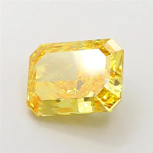 5.01ct Radiant Lab Grown Diamond (Colour Fancy Vivid Yellow, Clarity VVS2, IGI Certified)