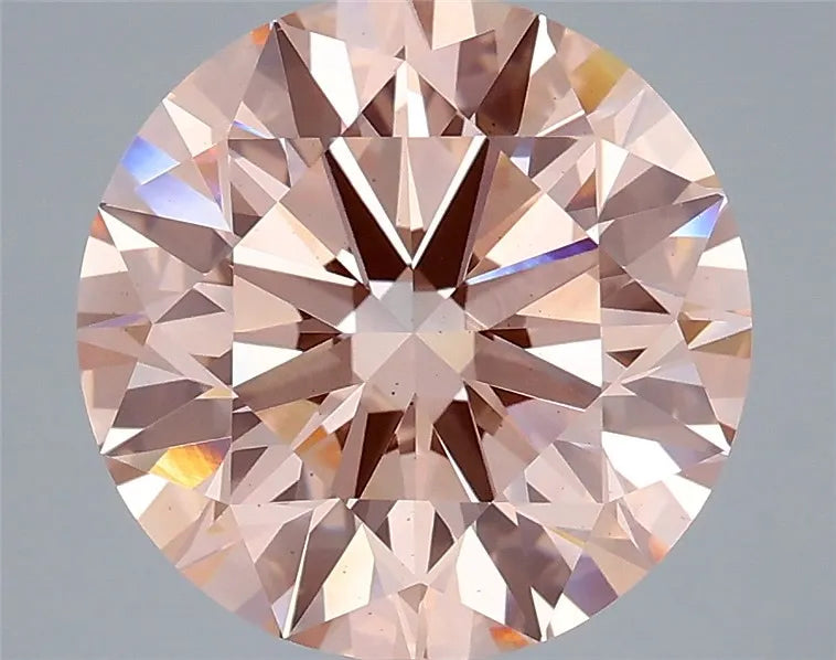 5.01ct Round Lab Grown Diamond (Colour Fancy Intense Pink, Clarity VS2, Cut ID, IGI Certified)