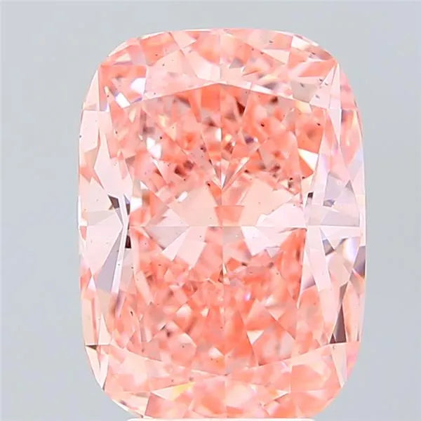 5.02ct Cushion modified Lab Grown Diamond (Colour Fancy Vivid Pink, Clarity VS2, IGI Certified)