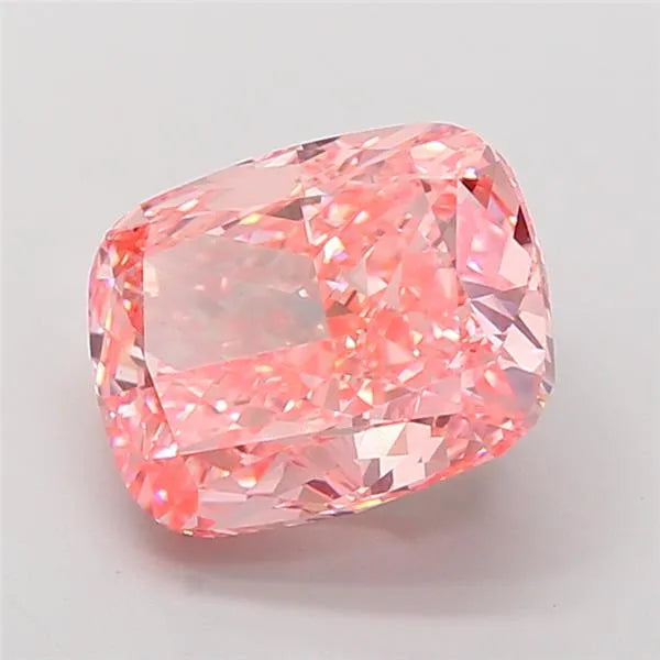 5.02ct Cushion modified Lab Grown Diamond (Colour Fancy Vivid Pink, Clarity VVS2, IGI Certified)
